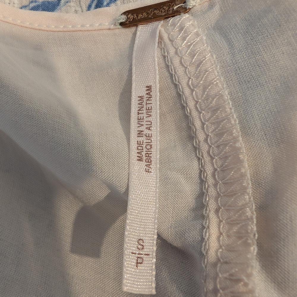 Pre-owned Free People White and Blue Dress - Picture 8 of 14